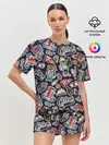 Женская пижама с шортами / Pop art