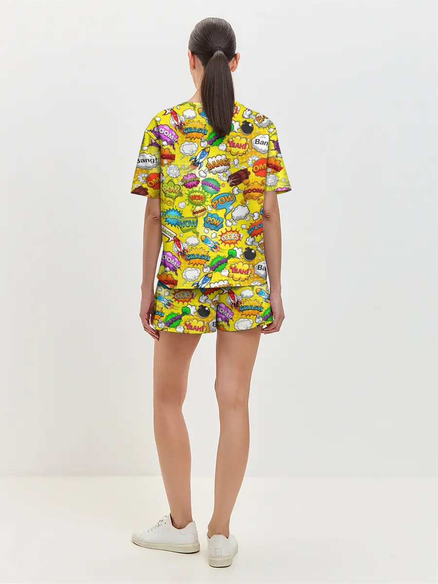 Женская пижама с шортами / Pop art