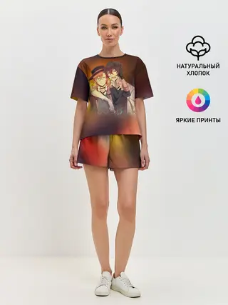 Женская пижама с шортами / Дазай и Чуя