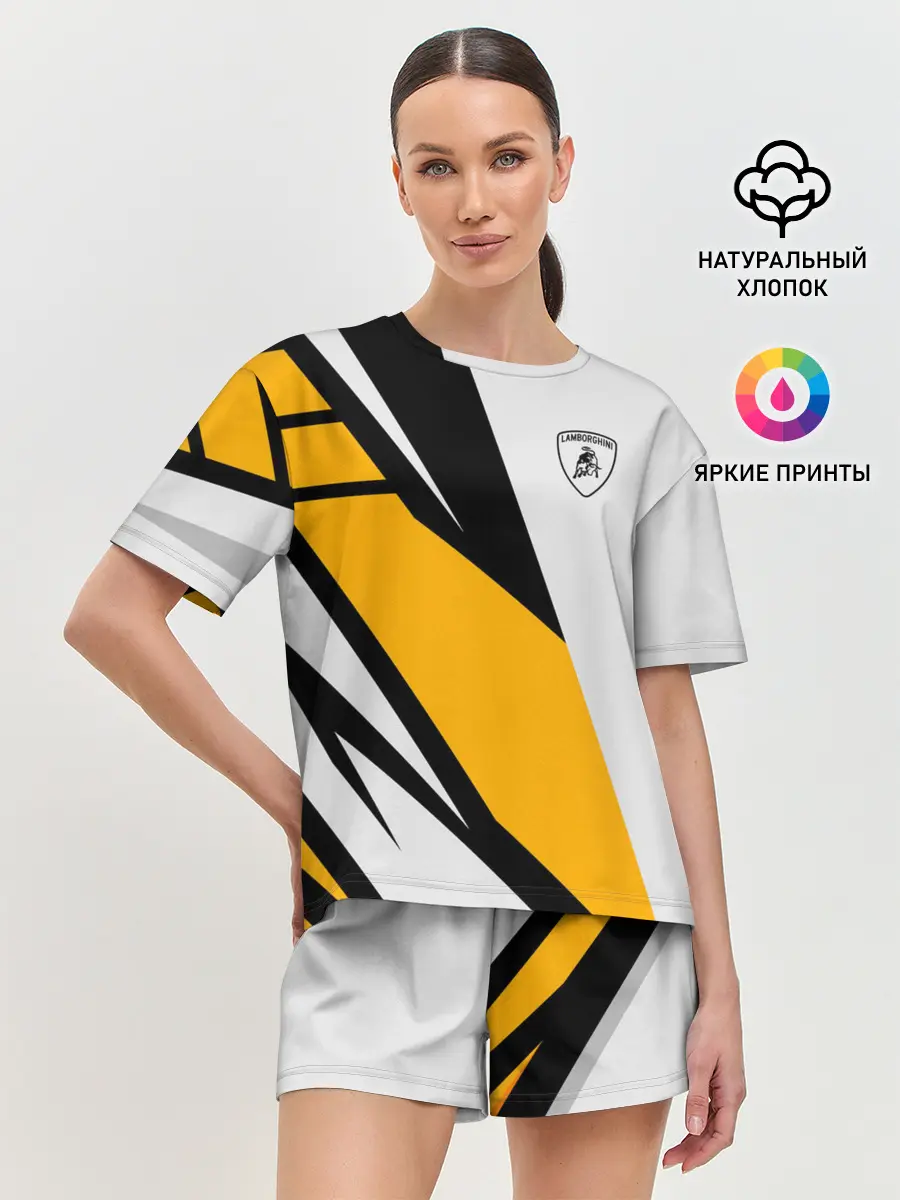 Женская пижама с шортами / Lamborghini