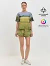 Женская пижама с шортами / Пшеничное поле