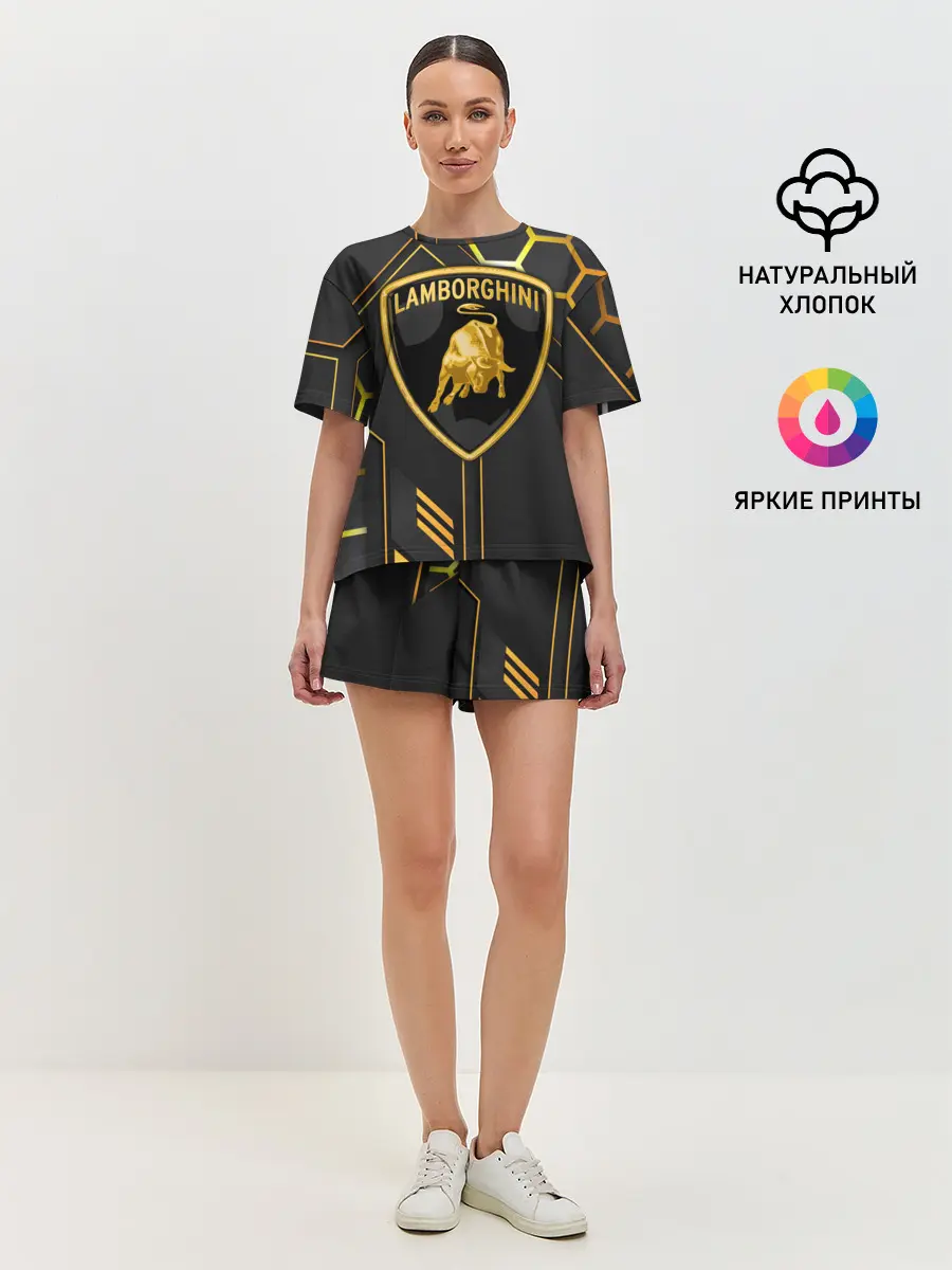 Женская пижама с шортами / Lamborghini