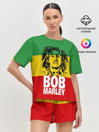 Женская пижама с шортами / Bob Marley