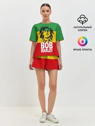 Женская пижама с шортами / Bob Marley