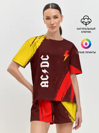 Женская пижама с шортами / AC DС