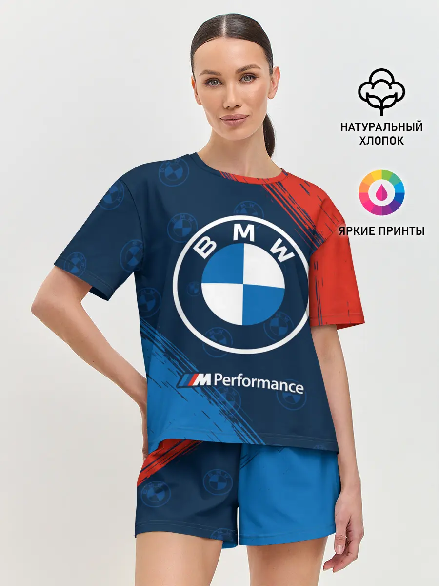 Женская пижама с шортами / BMW / БМВ