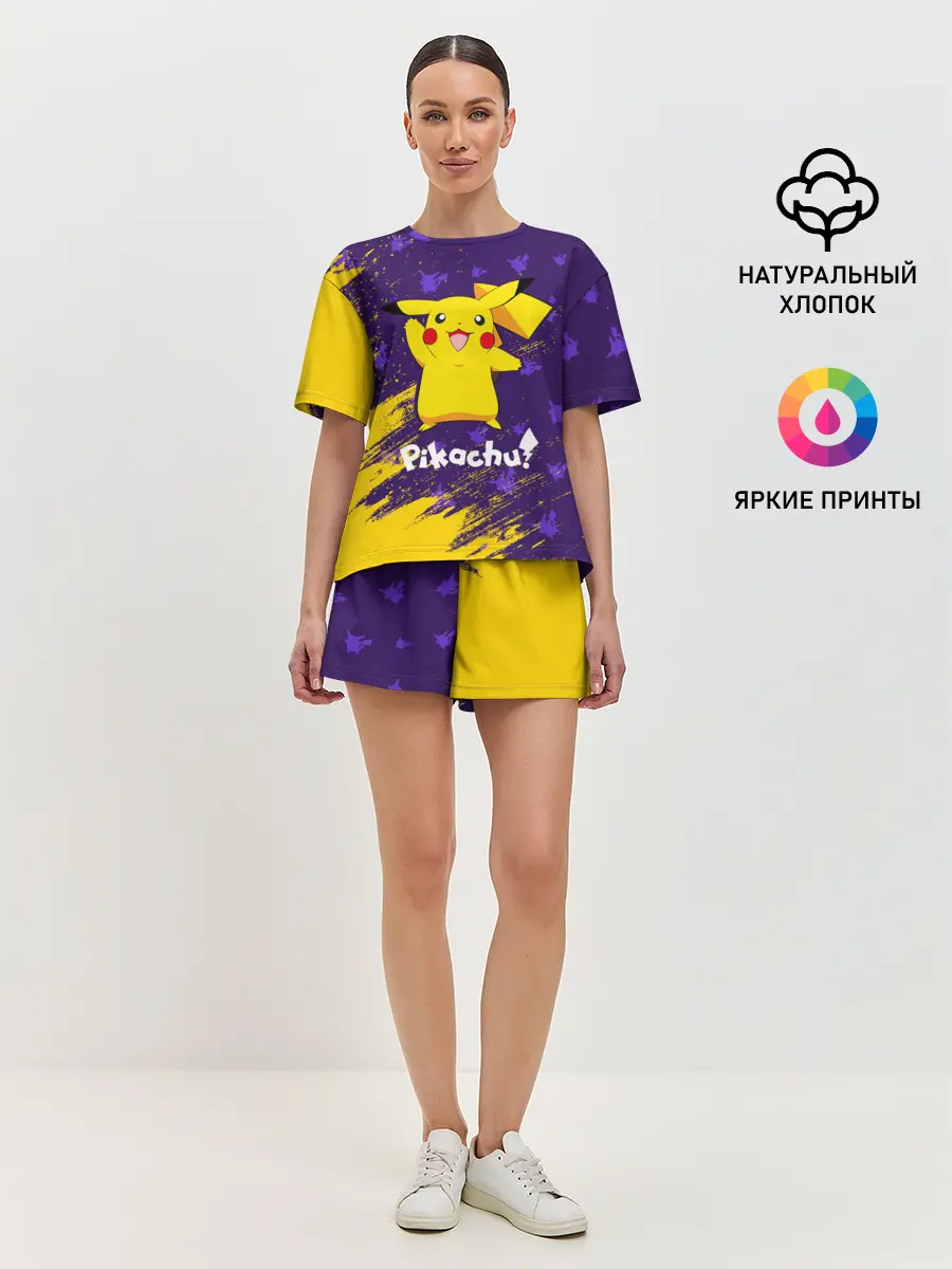 Женская пижама с шортами / ПИКАЧУ / PIKACHU