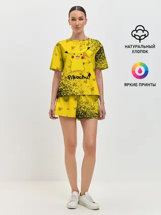 Женская пижама с шортами / ПИКАЧУ / PIKACHU