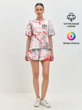 Женская пижама с шортами / TOYOTA / ТОЙОТА