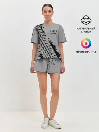 Женская пижама с шортами / AUDI / АУДИ