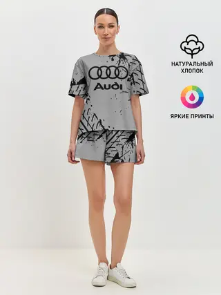 Женская пижама с шортами / AUDI / АУДИ