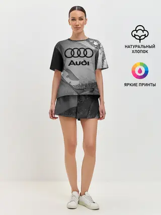 Женская пижама с шортами / AUDI / АУДИ