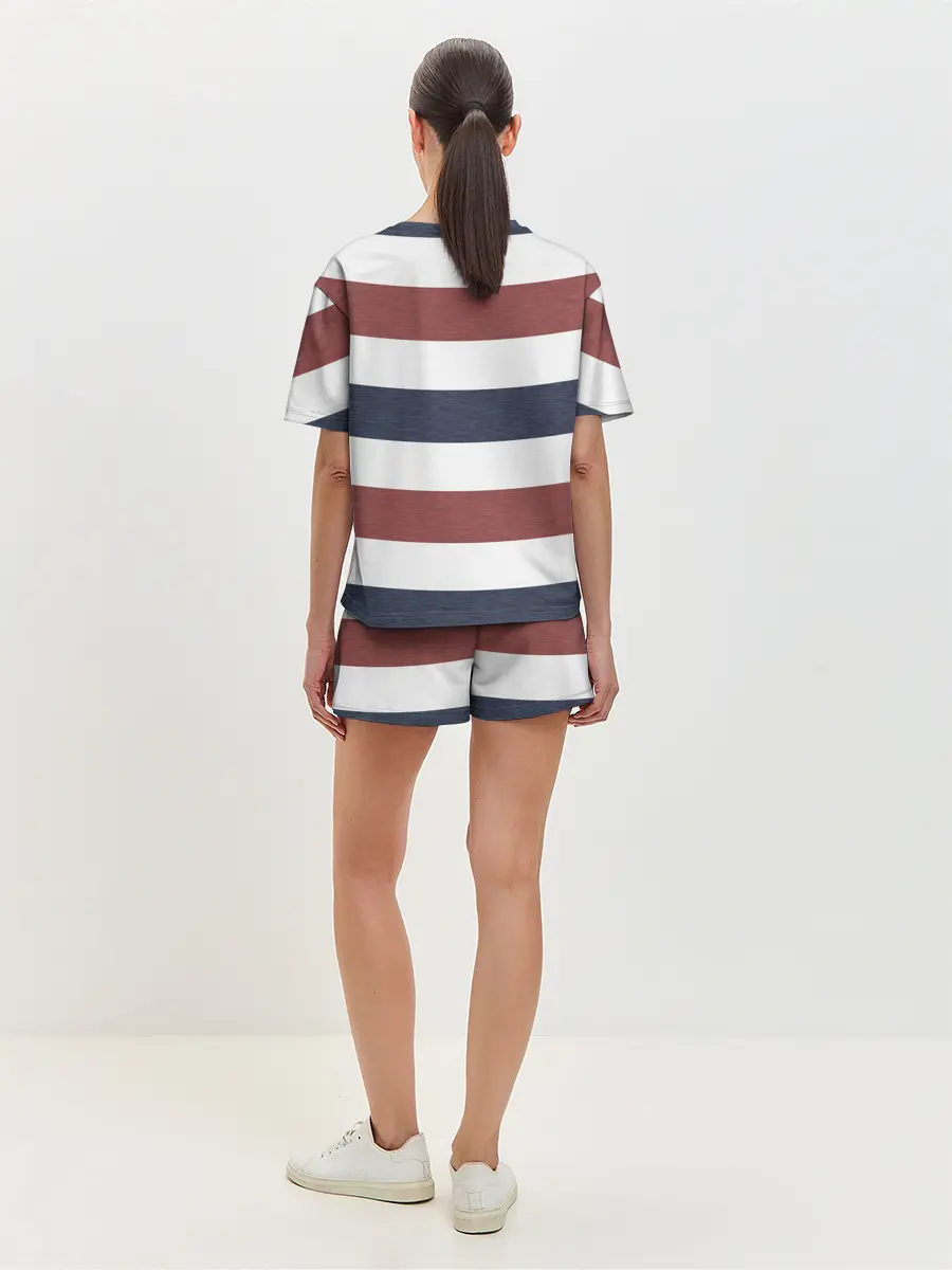 Женская пижама с шортами / Полоски