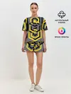 Женская пижама с шортами / Геометрия узор