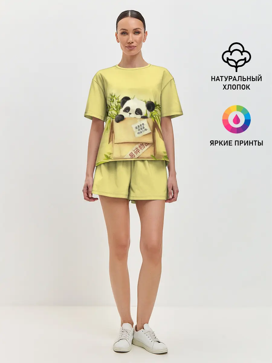 Женская пижама с шортами / Заказывали Панду? ?