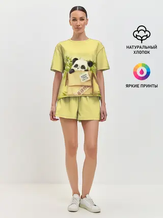 Женская пижама с шортами / Заказывали Панду? ?