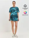 Женская пижама с шортами / Neon lines