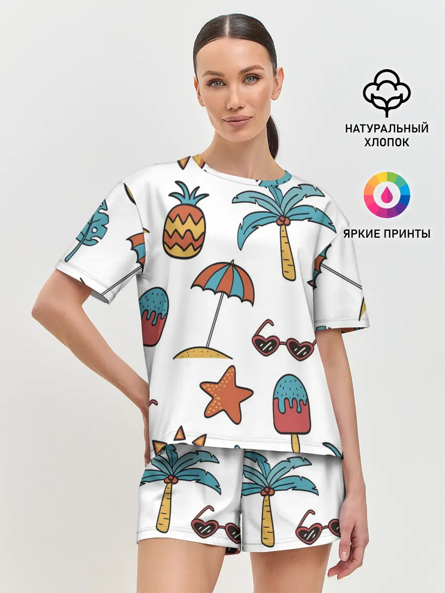 Женская пижама с шортами / Отпуск