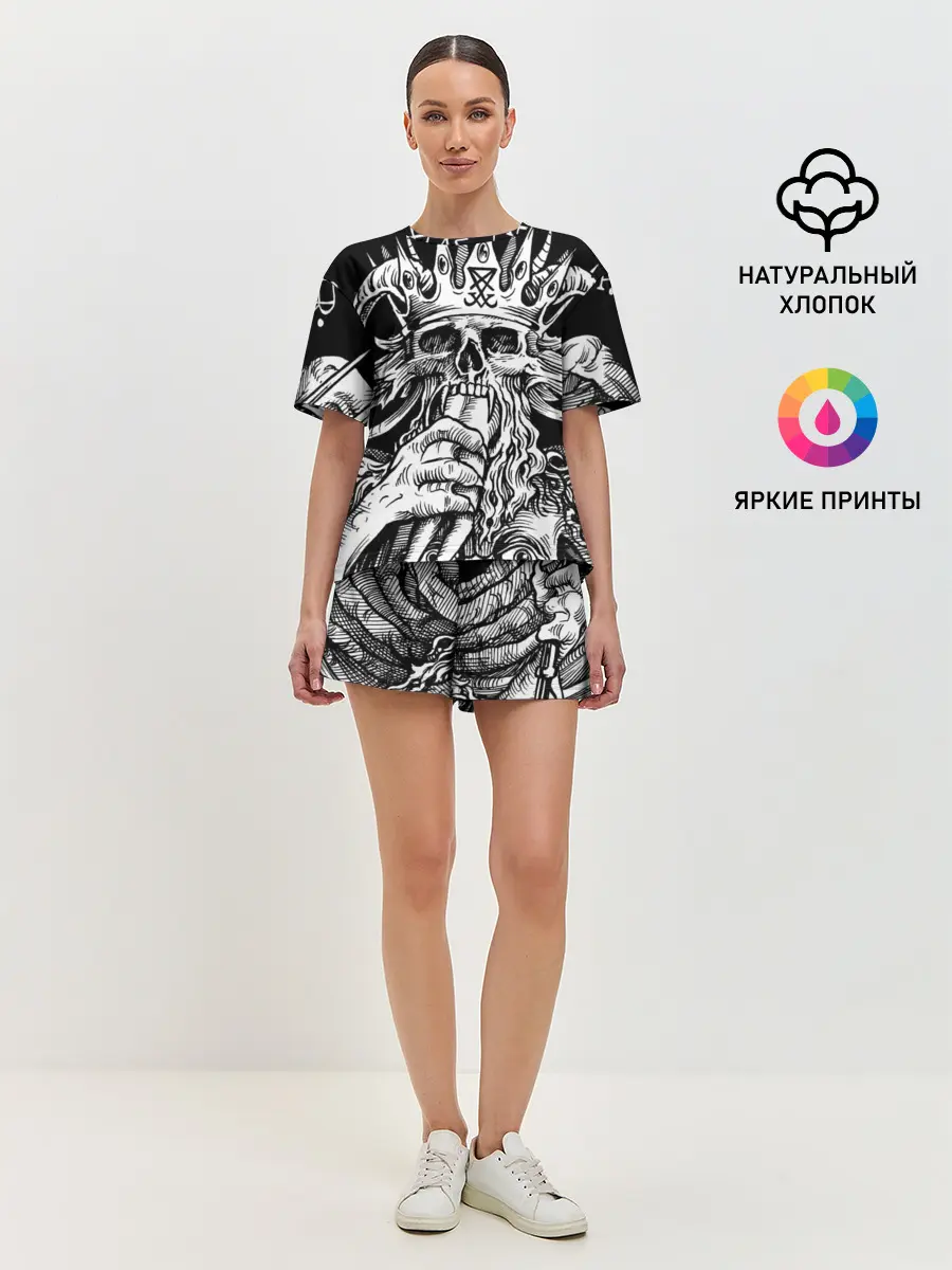 Женская пижама с шортами / Монстр