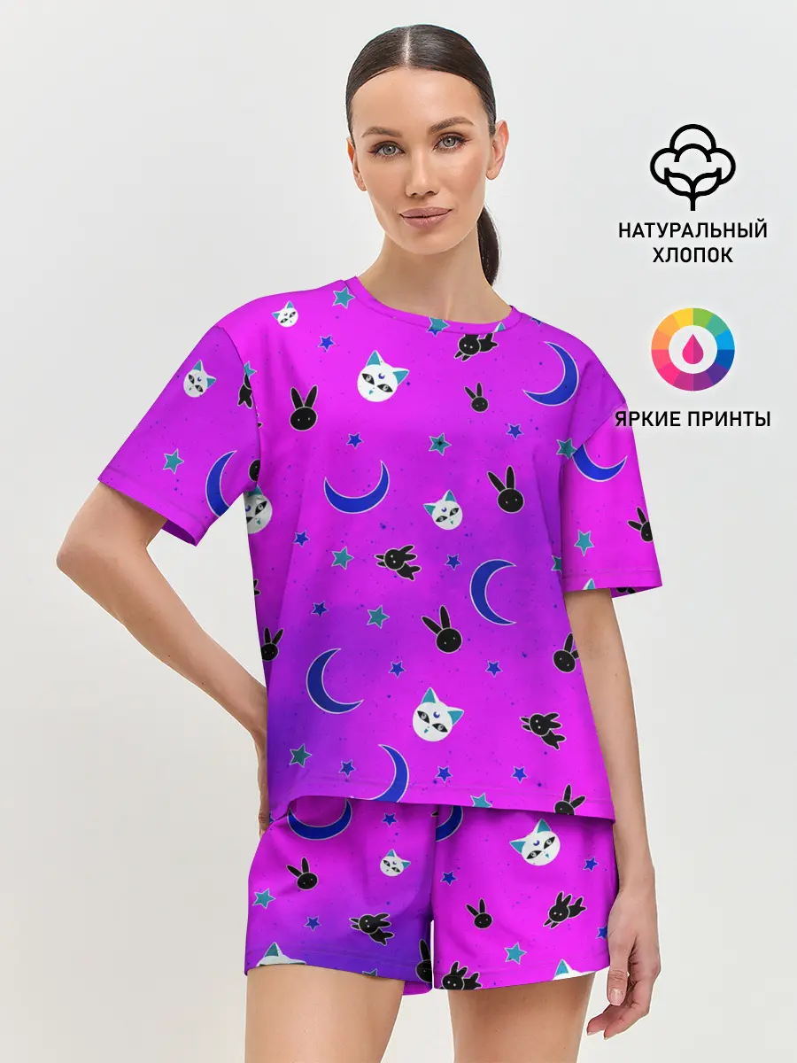 Женская пижама с шортами / GOTHIC SAILOR MOON