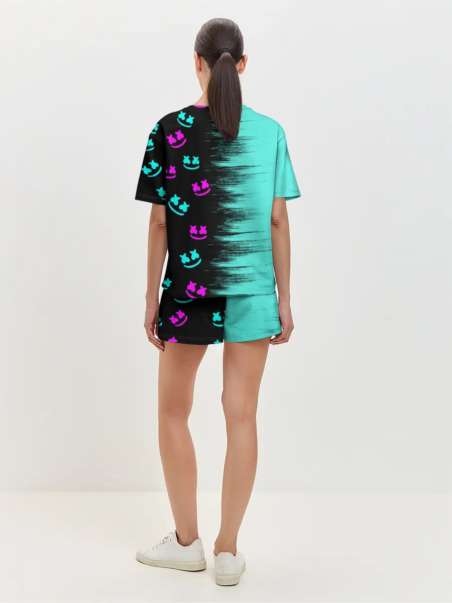 Женская пижама с шортами / Marshmello
