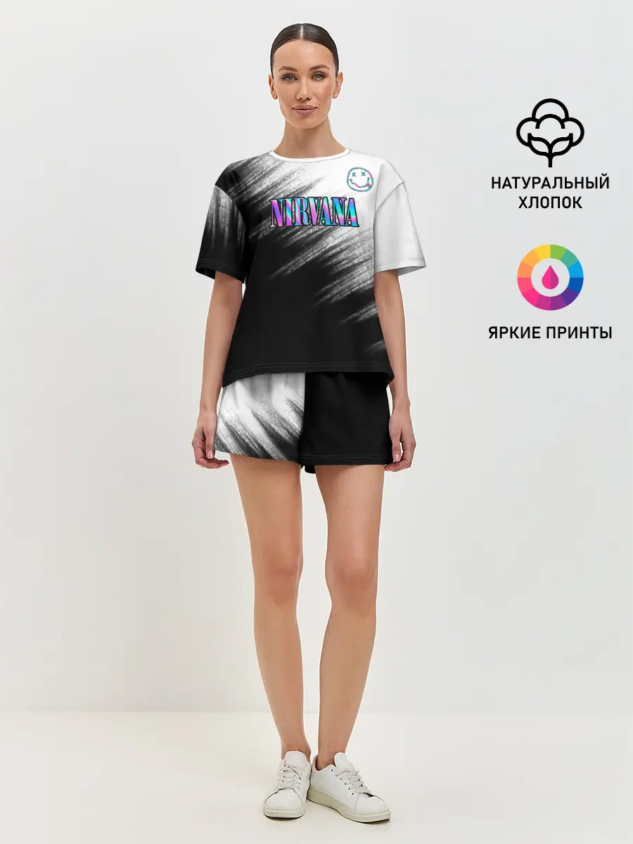 Женская пижама с шортами / nirvana