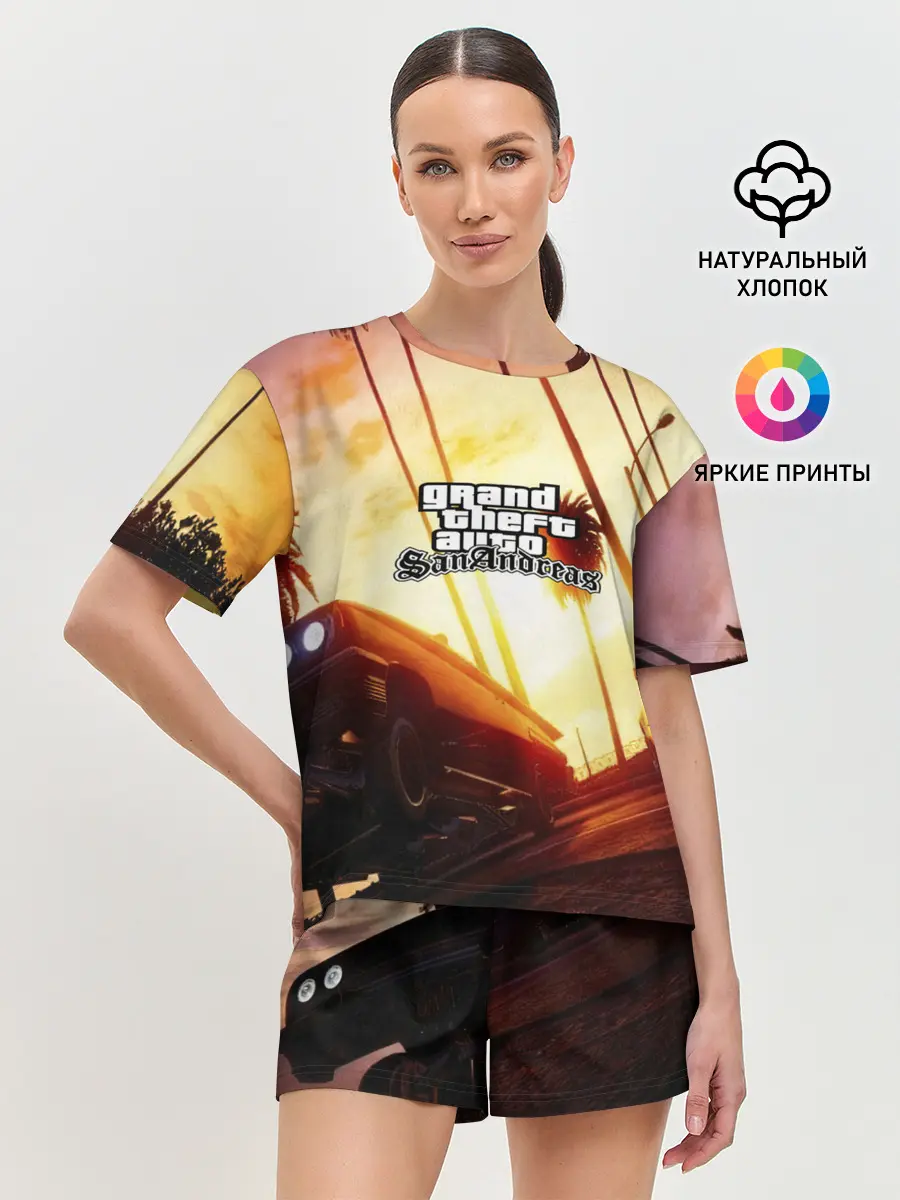 Женская пижама с шортами / GTA