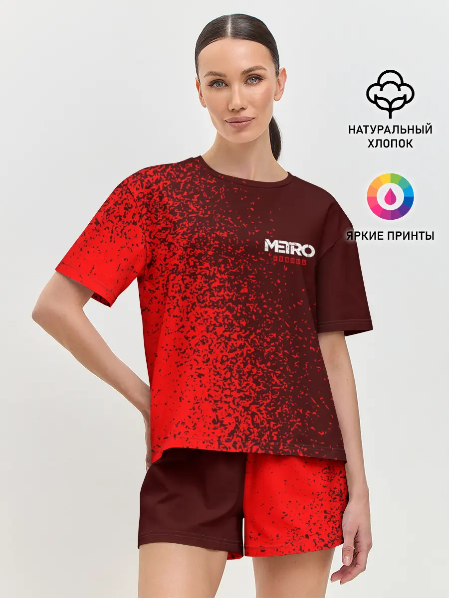 Женская пижама с шортами / METRO EXODUS / МЕТРО ИСХОД