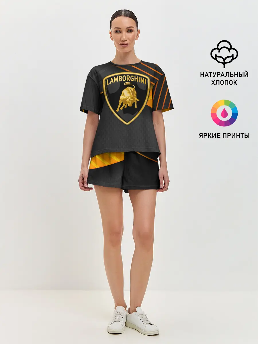 Женская пижама с шортами / Lamborghini