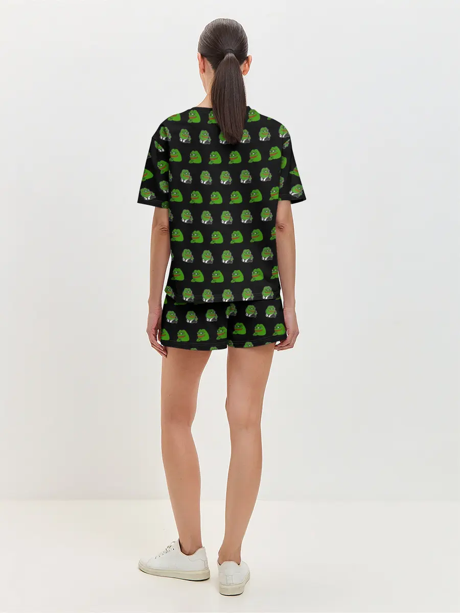 Женская пижама с шортами / Frog Pepe