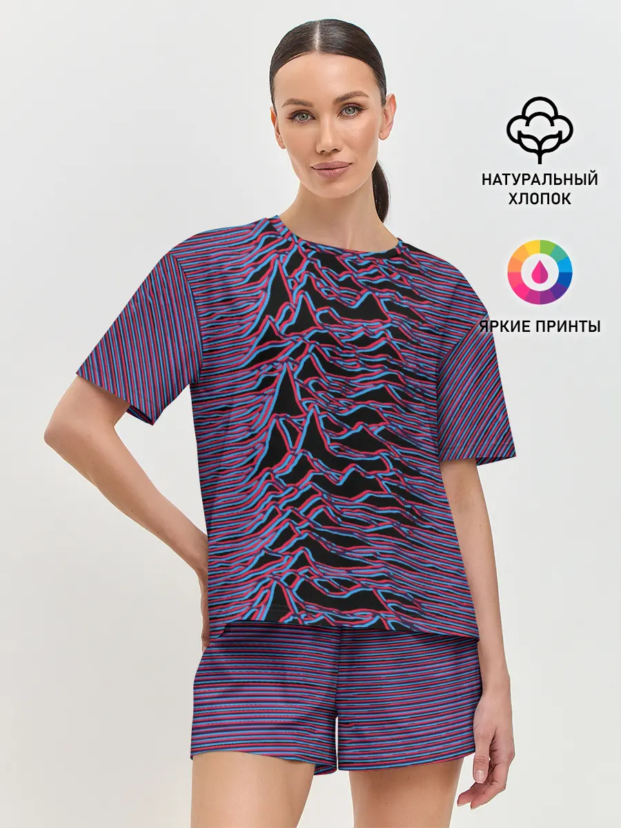 Женская пижама с шортами / Joy Division Glitch