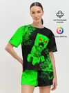 Женская пижама с шортами / MINECRAFT CREEPER
