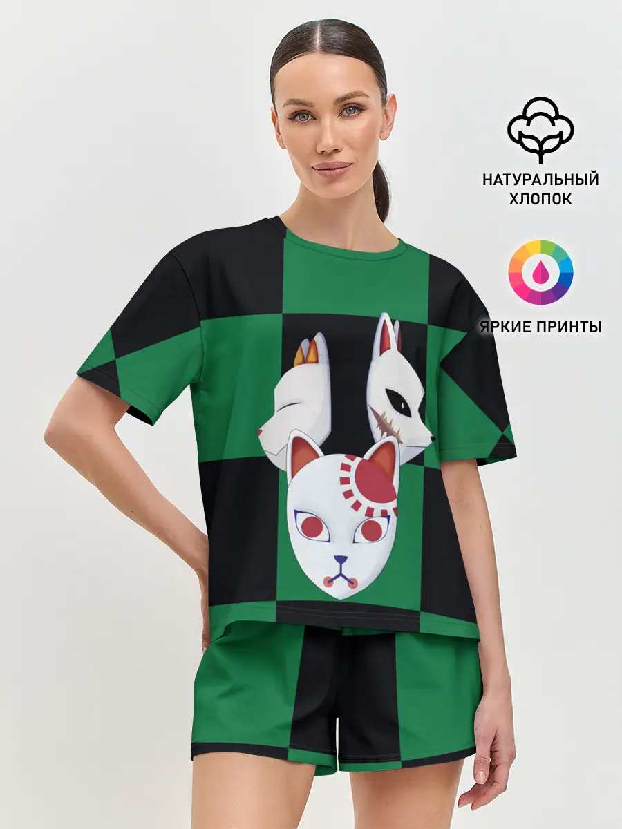 Женская пижама с шортами / Падшие ученики, выживший лис