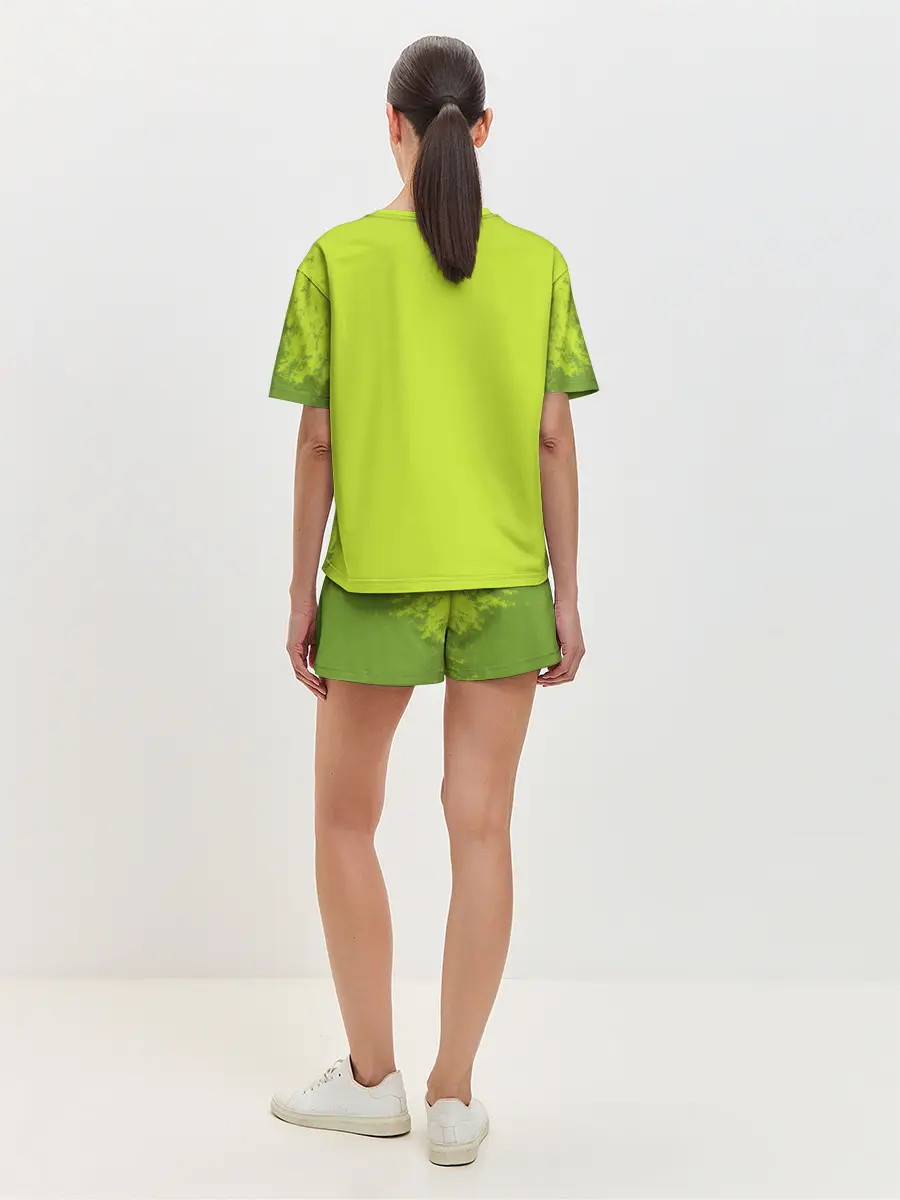 Женская пижама с шортами / Авокадо