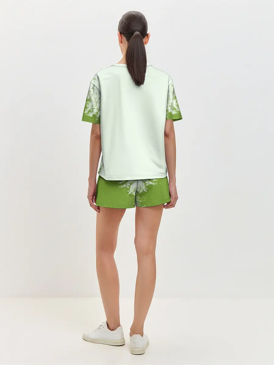 Женская пижама с шортами / Авокадо