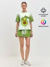 Женская пижама с шортами / Авокадо