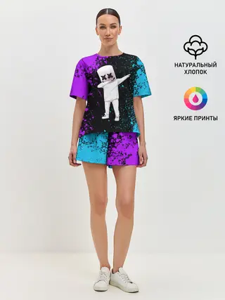 Женская пижама с шортами / MARSHMELLO