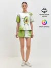 Женская пижама с шортами / Авокадо