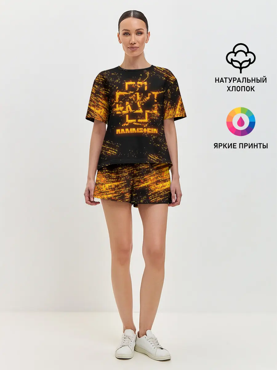 Женская пижама с шортами / RAMMSTEIN