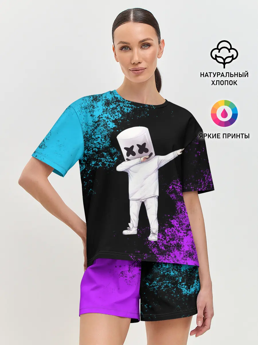 Женская пижама с шортами / MARSHMELLO