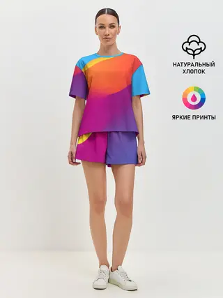 Женская пижама с шортами / ТЕКСТУРА ГРАДИЕНТА