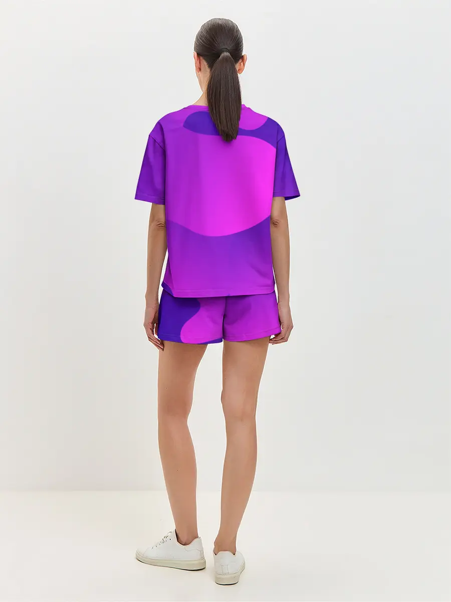 Женская пижама с шортами / НЕОНОВАЯ ГЕОМЕТРИЯ