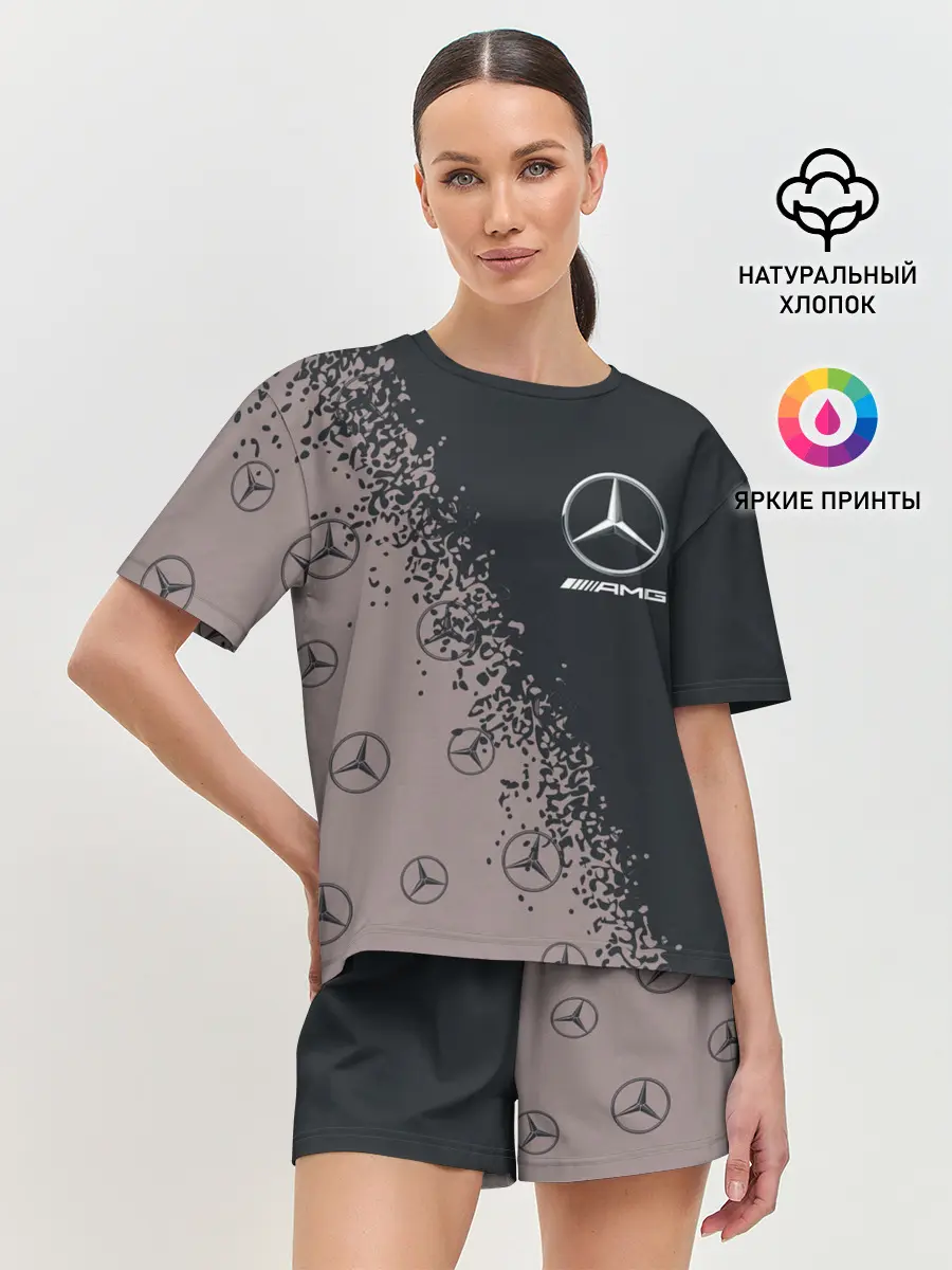Женская пижама с шортами / MERCEDES / МЕРСЕДЕС