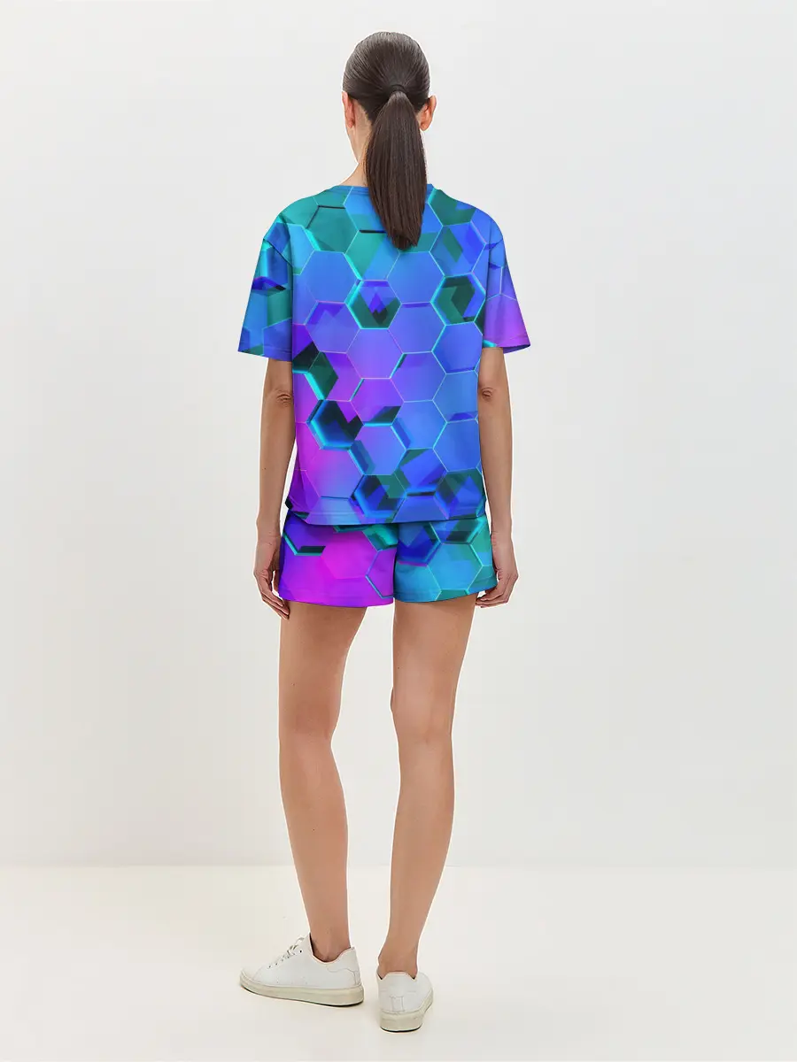 Женская пижама с шортами / Geometry