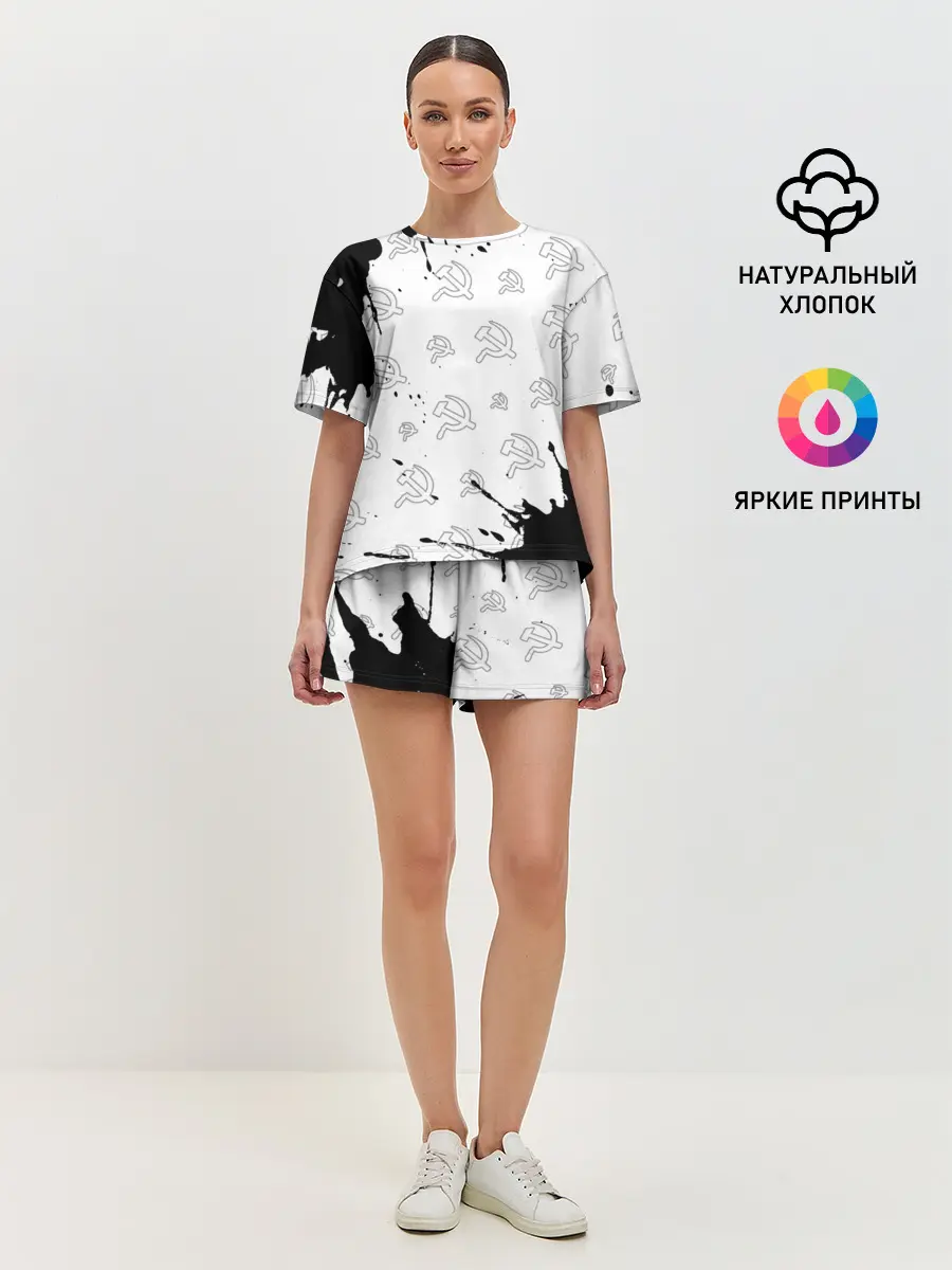 Женская пижама с шортами / USSR / СССР