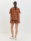 Женская пижама с шортами / Шотландская клетка
