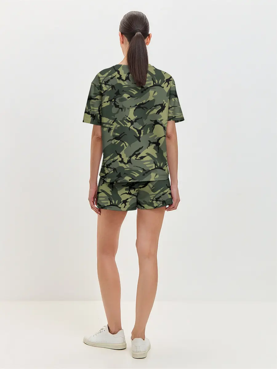 Женская пижама с шортами / Камуфляж