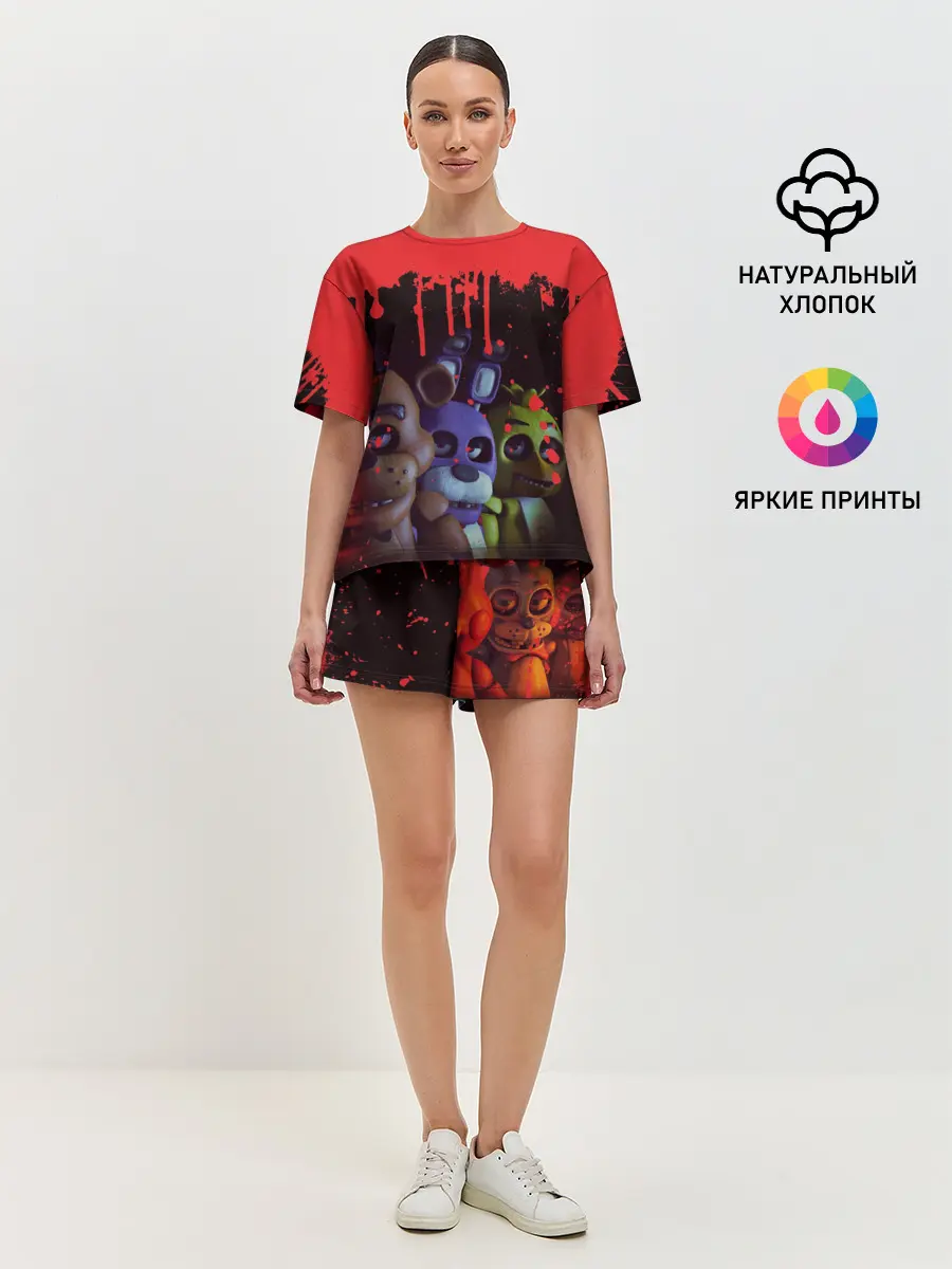 Женская пижама с шортами / Five Nights At Freddys