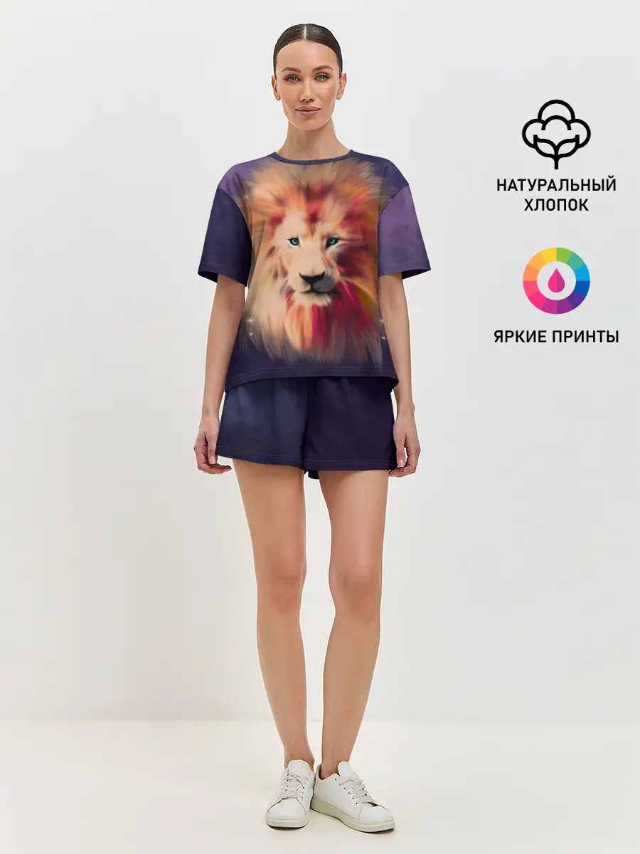 Женская пижама с шортами / Space Lion