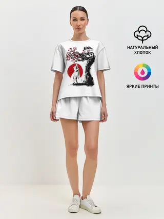 Женская пижама с шортами / Дзётаро сакура